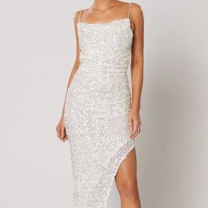 Winona Australia Asha Asymmetrical Sequin Gown NWT (M)